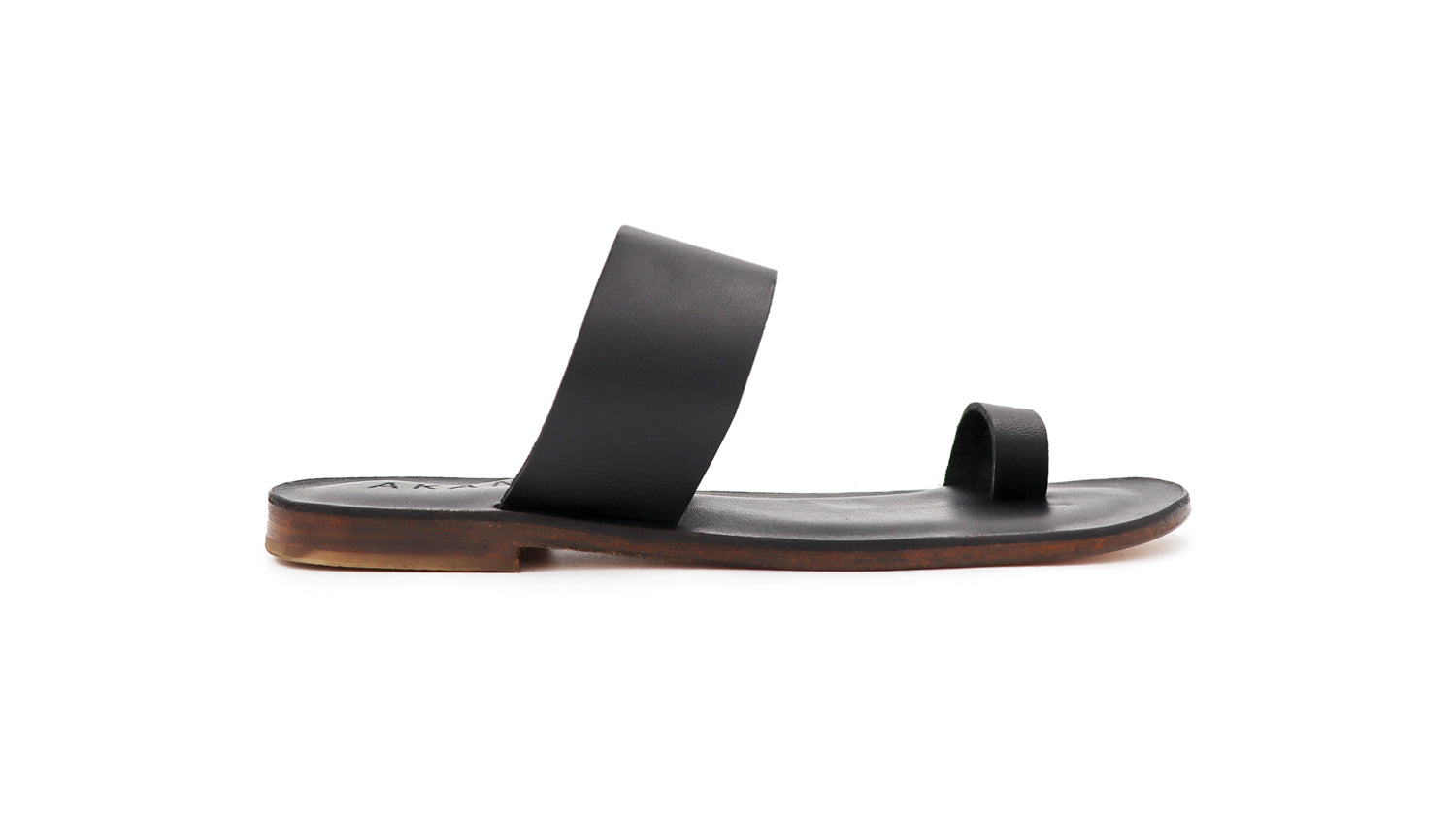 Hera Leather Sandals - Black