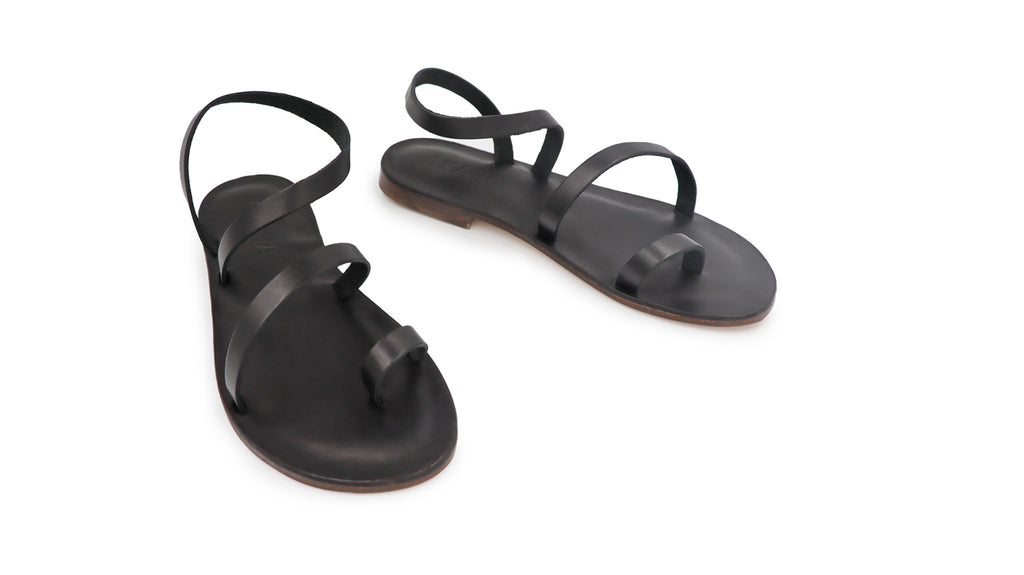 Venus Leather sandals - Black