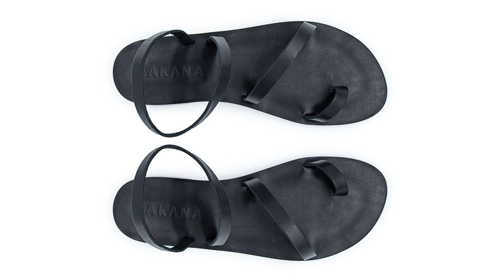 Venus Leather sandals - Black