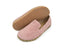 Women's Barefoot Pink Leather Loafers-Double