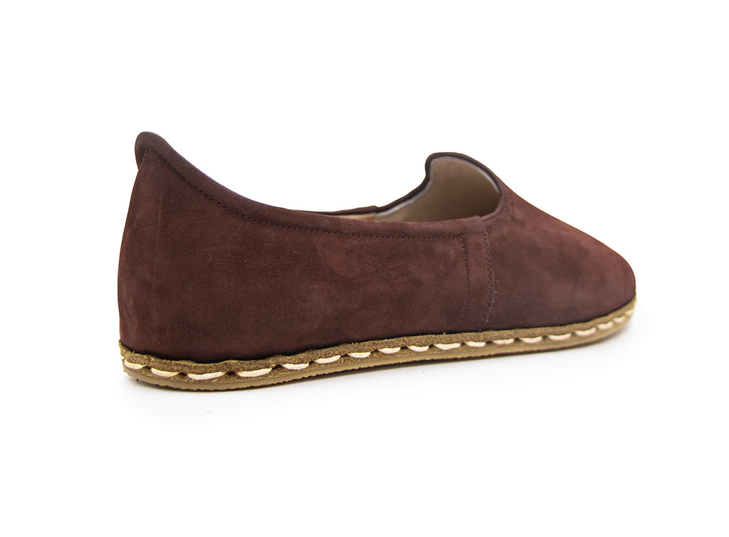 Women's Cocoa Leather Loafers, back