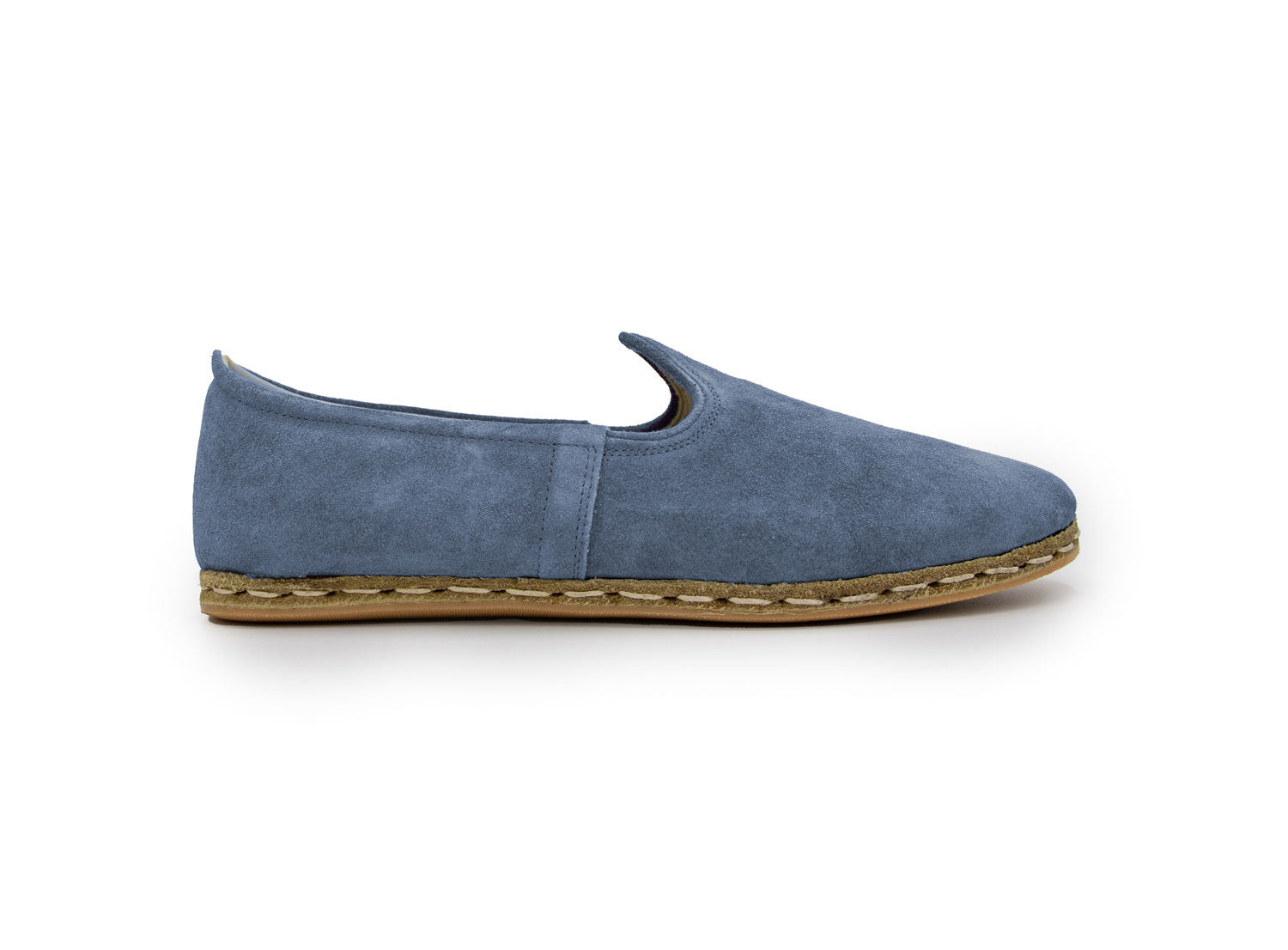 Denim Blue Suede Loafers