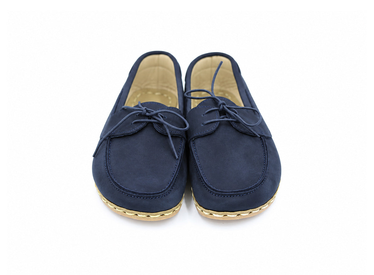 Barefoot Boat Shoes - Navy Nubuck