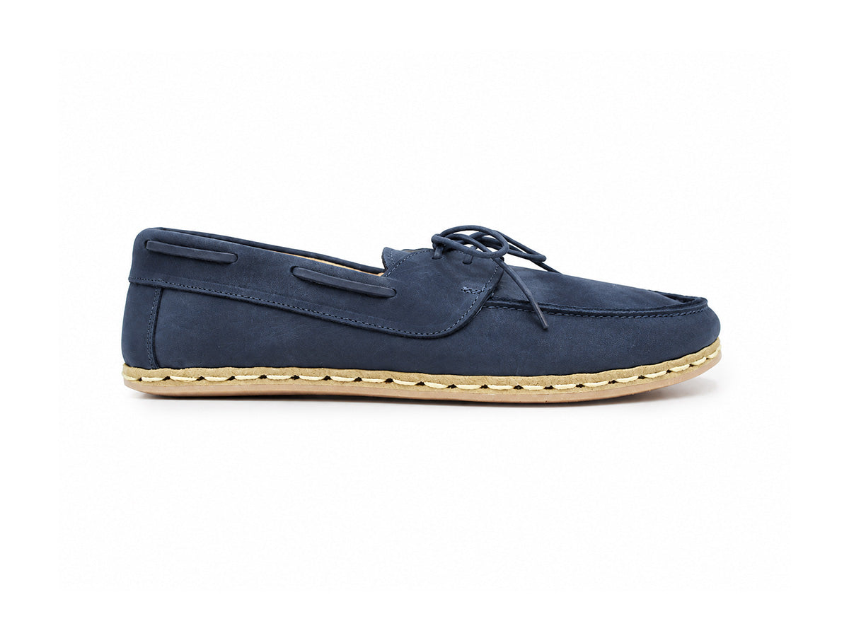 Barefoot Boat Shoes - Navy Nubuck