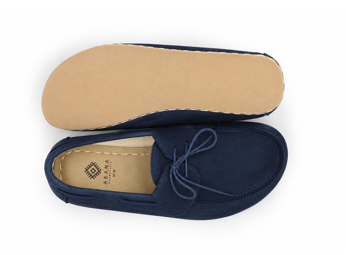 Barefoot Boat Shoes - Navy Nubuck