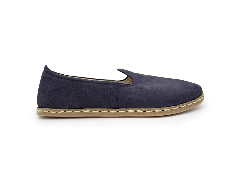 Barefoot Loafers Navy Nubuck