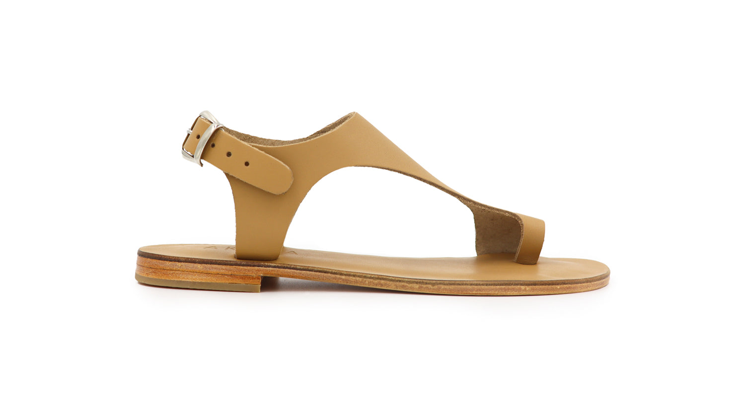 Rhea Leather Sandals - Nude
