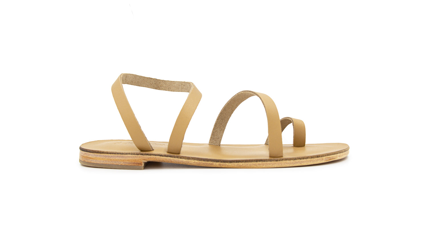 Venus Leather Sandals - Nude