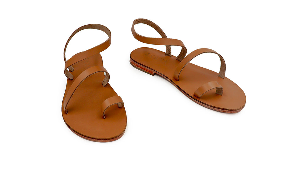 Venus Leather Sandals - Tan