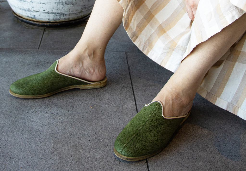 Terra Verde Leather Mules