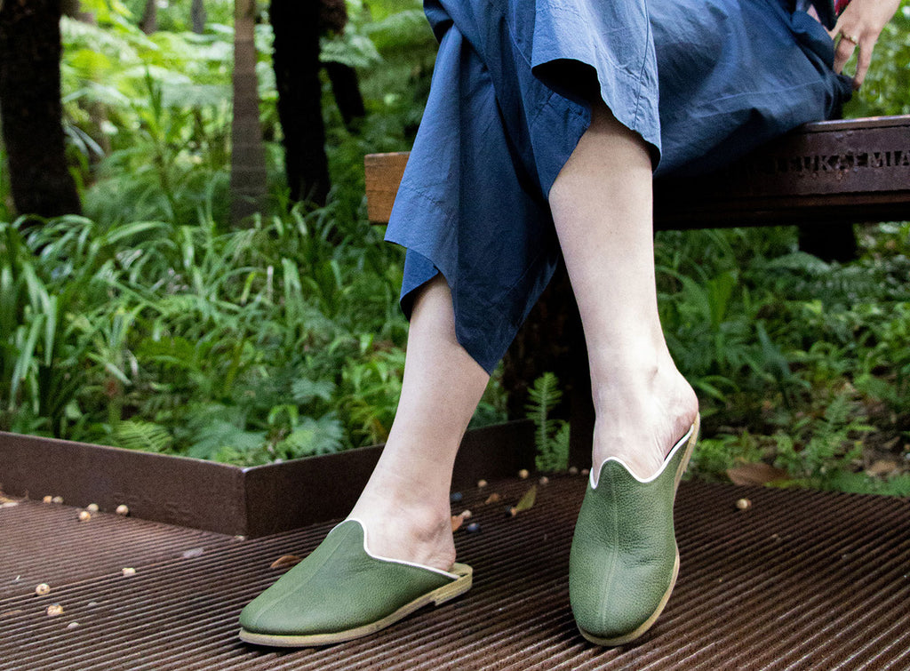 Terra Verde Leather Mules