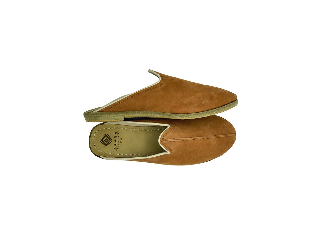 Sienna Nubuck Leather Mules