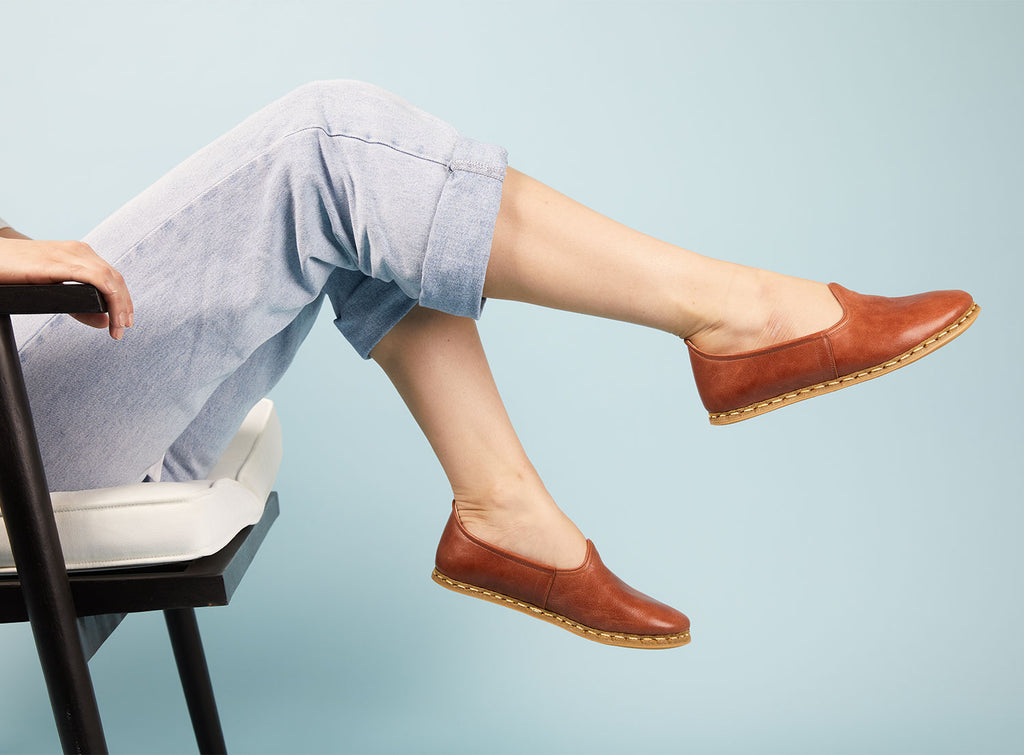 Tan Leather Loafers