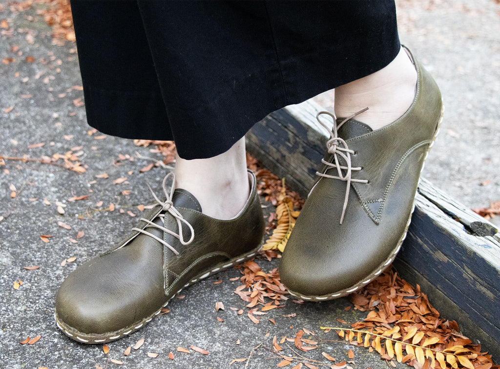 Barefoot Derby Shoes Green